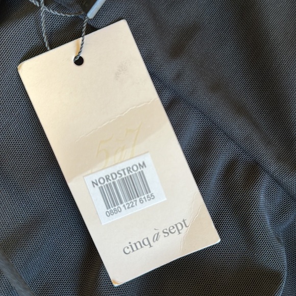 Cinq à Sept Vance Ruched Minidress in Black - Picture 10 of 13